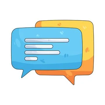 Illustration of speech bubble Stock Illustration