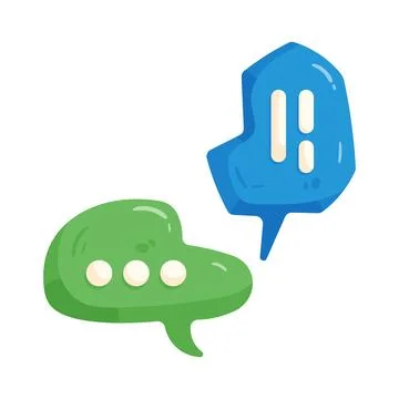Illustration of Speech bubble Illustrazione stock