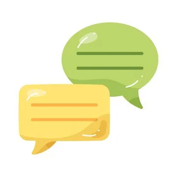 Illustration of speech bubble Illustrazione stock