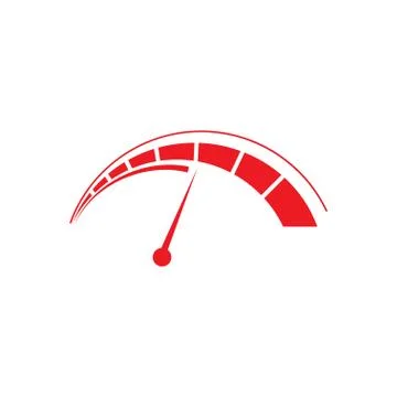 Illustration of speedometer logo design template vector Stock Illustration
