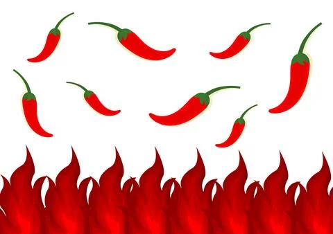 Illustration with a spicy theme Stock Illustration