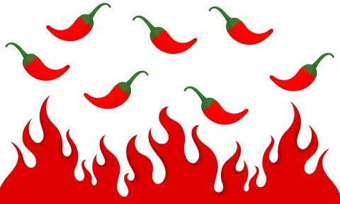 Illustration with a spicy theme redesign Stock Illustration
