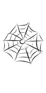 Illustration of a spider's web Illustrazione stock