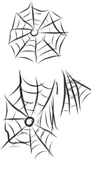 Illustration of a spider's web Stock Illustration