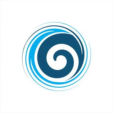 Illustration spiral abstract logo vector Stock Illustration