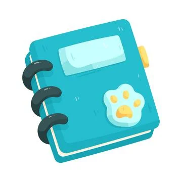 Illustration of spiral notebook Stock-Illustration
