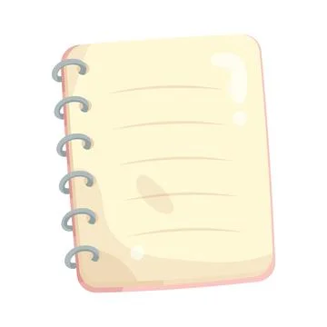 Illustration of spiral notebook Stock-Illustration