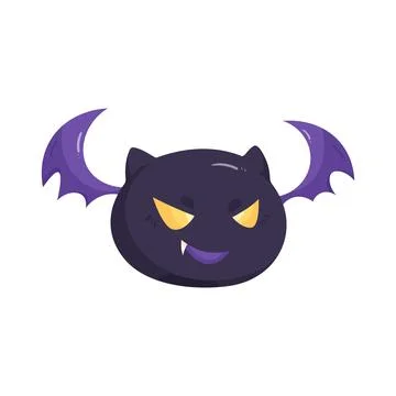 Illustration of spooky bat Stock Illustration