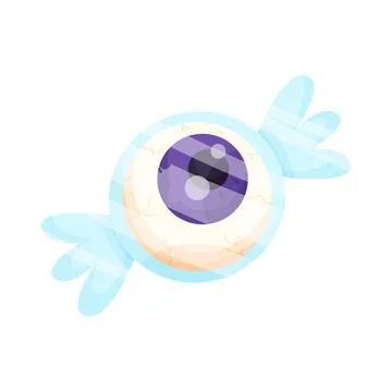 Illustration of spooky eyeball candy Stock-Illustration