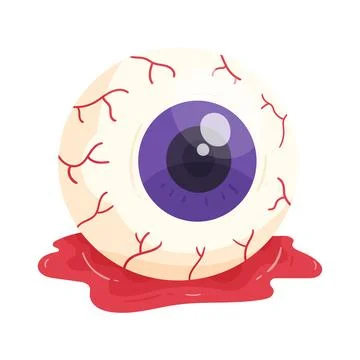 Illustration of spooky eyeball 스톡 일러스트