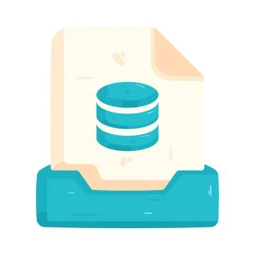 Illustration of sql file Stockillustratie