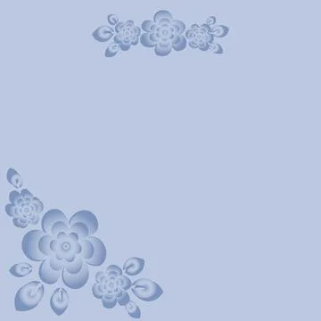 Illustration on a square background - a frame for congratulations or a card w Stock Illustration