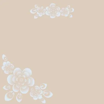 Illustration on a square background - a frame for congratulations or a card w Stock Illustration