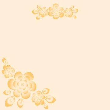 Illustration on a square background - a frame for congratulations or a card w Stock Illustration