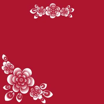 Illustration on a square background - a frame for congratulations or a card w Stock-Illustration