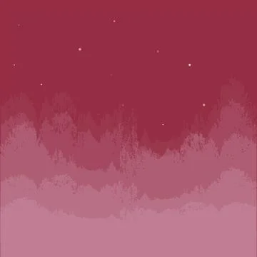 Illustration on a square background - Starry Night. Surreal. Background. Desi Stock Illustration