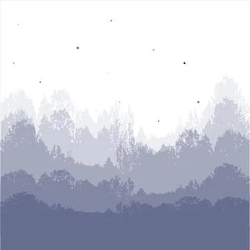 Illustration on a square background - Starry Night. Surreal. Background. Desi Stock Illustration