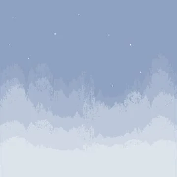 Illustration on a square background - Starry Night. Surreal. Background. Desi Stock Illustration