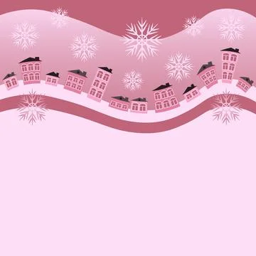 An illustration on a square background, a website cap, a postcard or a book - Stock Illustration