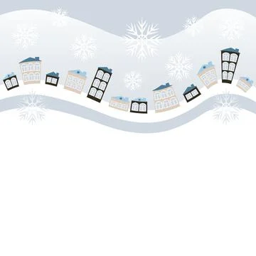 An illustration on a square background, a website cap, a postcard or a book - Stock Illustration