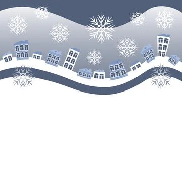 An illustration on a square background, a website cap, a postcard or a book - Stock Illustration