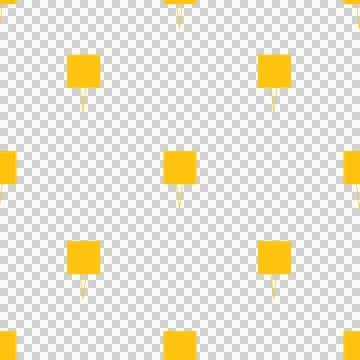 Illustration of square speech bubble icon in yellow color Stock Illustration
