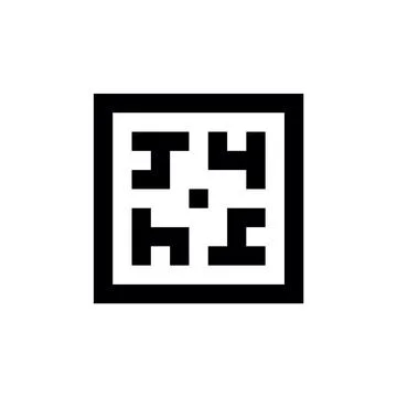 Illustration square vector with number 4 inside Stock Illustration