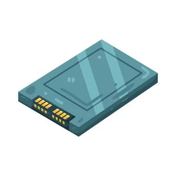 Illustration of SSD 스톡 일러스트