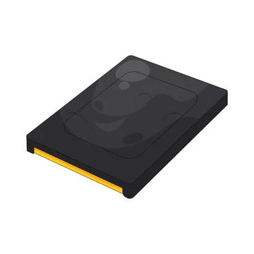 Illustration of SSD Stockillustratie