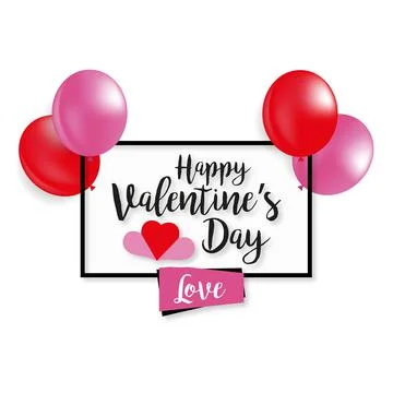Illustration for St. Valentine's Day, vector on white background Illustrazione stock