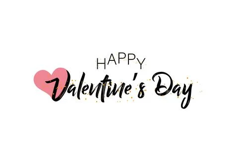 Illustration for St. Valentine's Day, vector on white background Stock Illustration