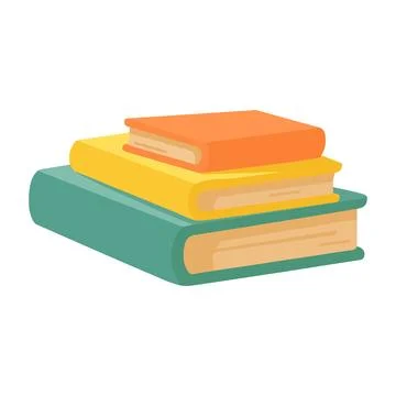 Illustration of Stack of Books 스톡 일러스트