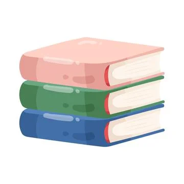 Illustration of stack of books Stock Illustration