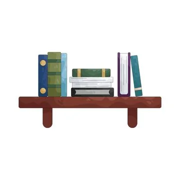 Illustration of stacked book Stock Illustration