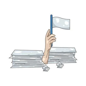 Illustration of Stacked paper イラスト素材