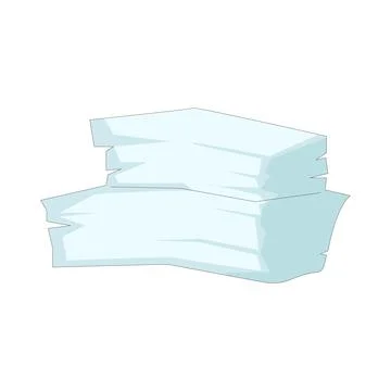 Illustration of Stacked paper イラスト素材