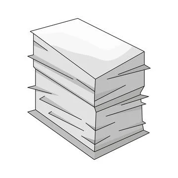 Illustration of Stacked paper イラスト素材