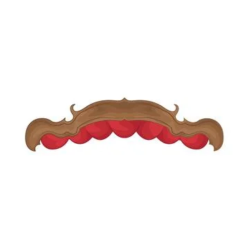 Illustration of Stage decorations Illustrazione stock