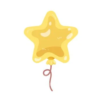 Illustration of star balloon Stock Illustration