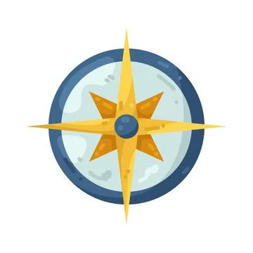 Illustration of star compass Stock Illustration
