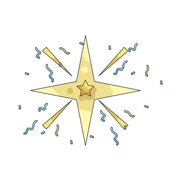 Illustration of star Stock Illustration