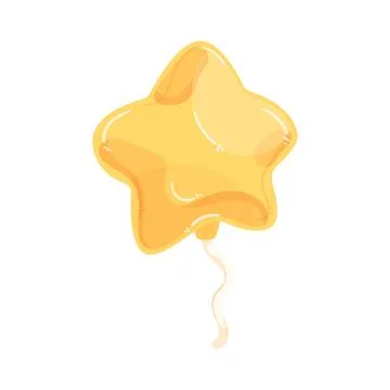 Illustration of star shaped balloon Stock Illustration