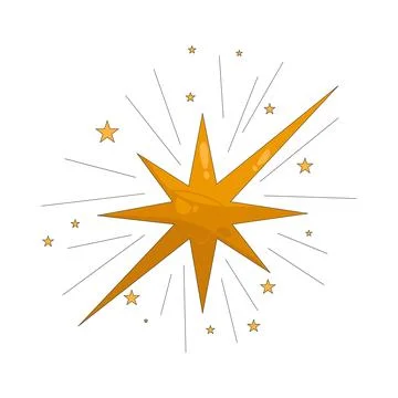 Illustration of starburst Stock Illustration