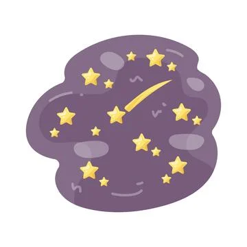 Illustration of starry night sky Stock Illustration