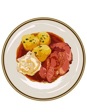 Illustration of Steak Stock Illustration