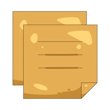 Illustration of Sticky note Stock Illustration