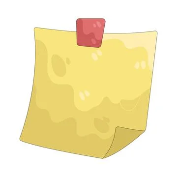 Illustration of sticky note Stock Illustration