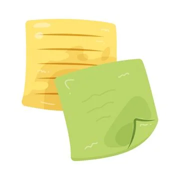 Illustration of Sticky notes Illustrazione stock