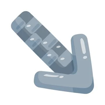 Illustration of stone texture down right arrow Stock Illustration
