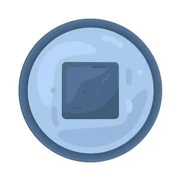 Illustration of stop button Stock Illustration